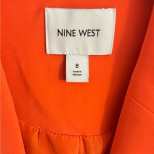 Nine West Vibrant Orange Blazer